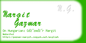 margit gazmar business card